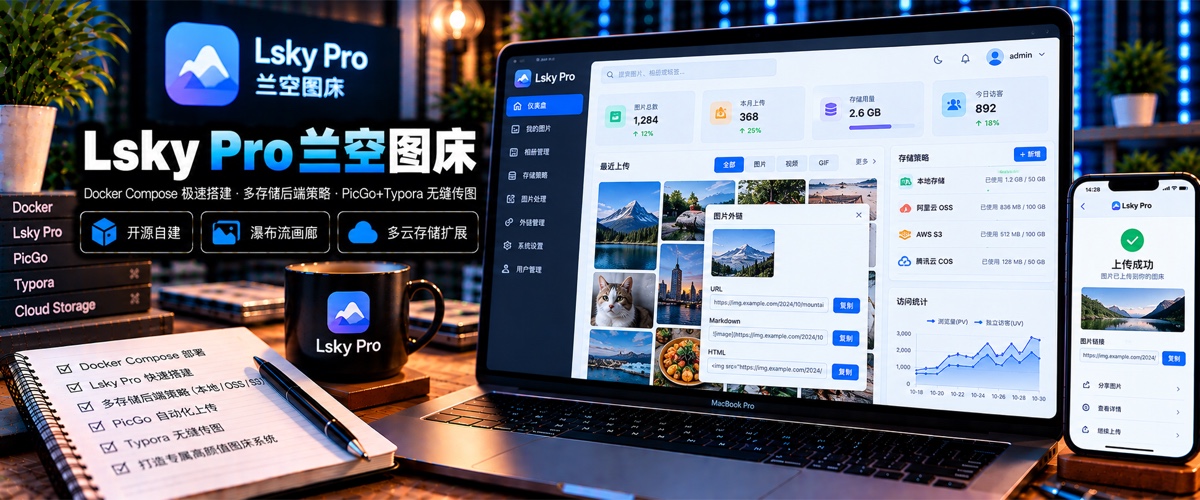 【好玩儿的Docker项目】10分钟搭建一个功能更强大的图床——Lsky Pro